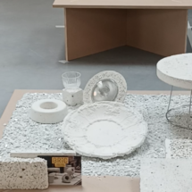 BRIC, matériau composé de vaisselle invendue ou brisée, France Design Week 2024